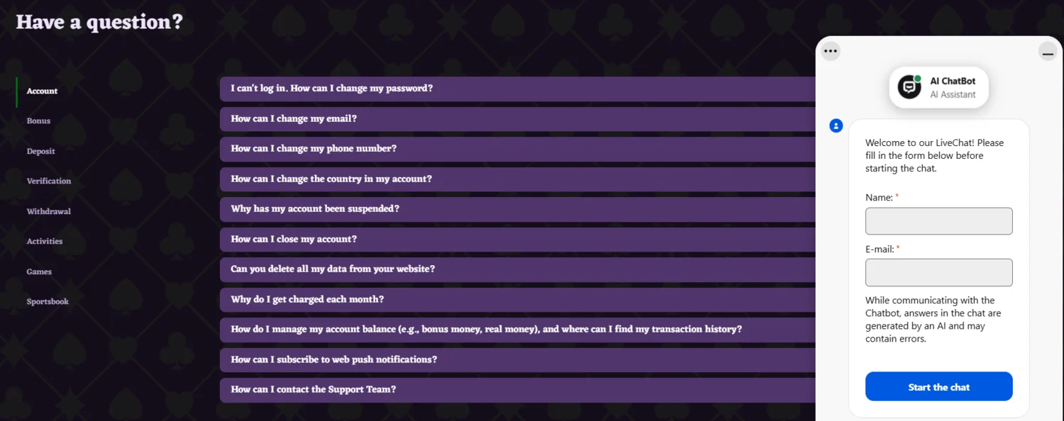 Happy Jokers Casino Support